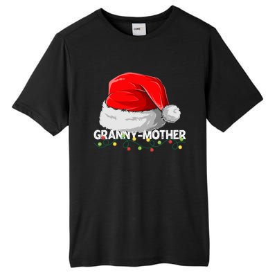 Grannymother Santa Christmas Family Matching Pajamas Mama Cool Gift Tall Fusion ChromaSoft Performance T-Shirt