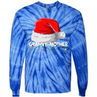 Grannymother Santa Christmas Family Matching Pajamas Mama Cool Gift Tie-Dye Long Sleeve Shirt