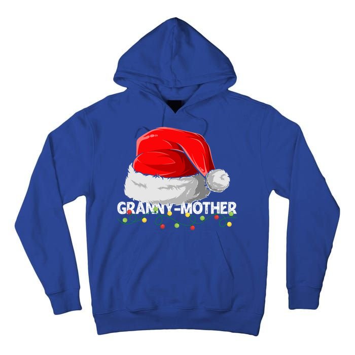 Grannymother Santa Christmas Family Matching Pajamas Mama Cool Gift Tall Hoodie