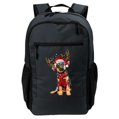 Ger Shepherd Christmas Snow Layers Santa Dog Ugly Xmas Gift Daily Commute Backpack