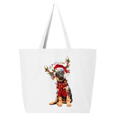 Ger Shepherd Christmas Snow Layers Santa Dog Ugly Xmas Gift 25L Jumbo Tote