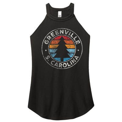 Greenville South Carolina Sc Vintage Women’s Perfect Tri Rocker Tank