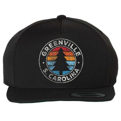 Greenville South Carolina Sc Vintage Wool Snapback Cap