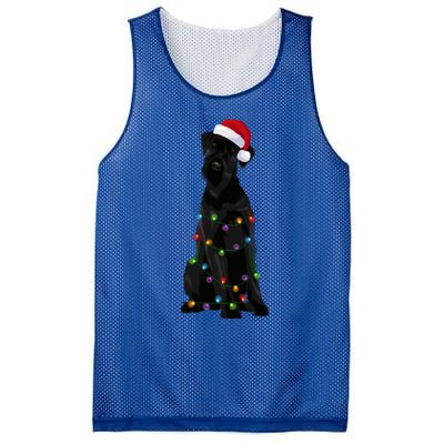 Giant Schnauzer Christmas Lights Xmas Dog Lover Gift Mesh Reversible Basketball Jersey Tank