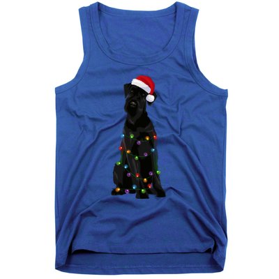 Giant Schnauzer Christmas Lights Xmas Dog Lover Gift Tank Top