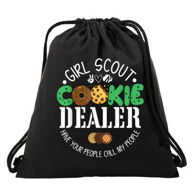 Girl Scout Cookie Dealer Drawstring Bag