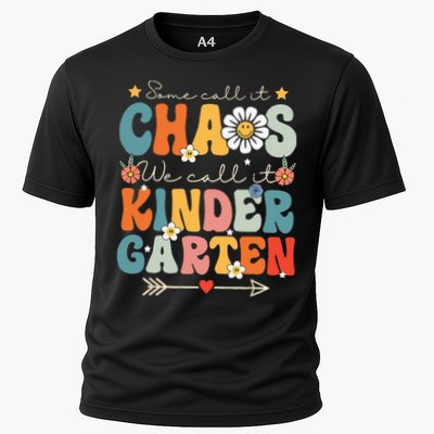 Groovy Some Call It Chaos We Call It Kindergarten Teachers Performance Shirt