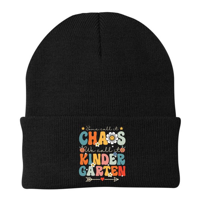 Groovy Some Call It Chaos We Call It Kindergarten Teachers Beanie