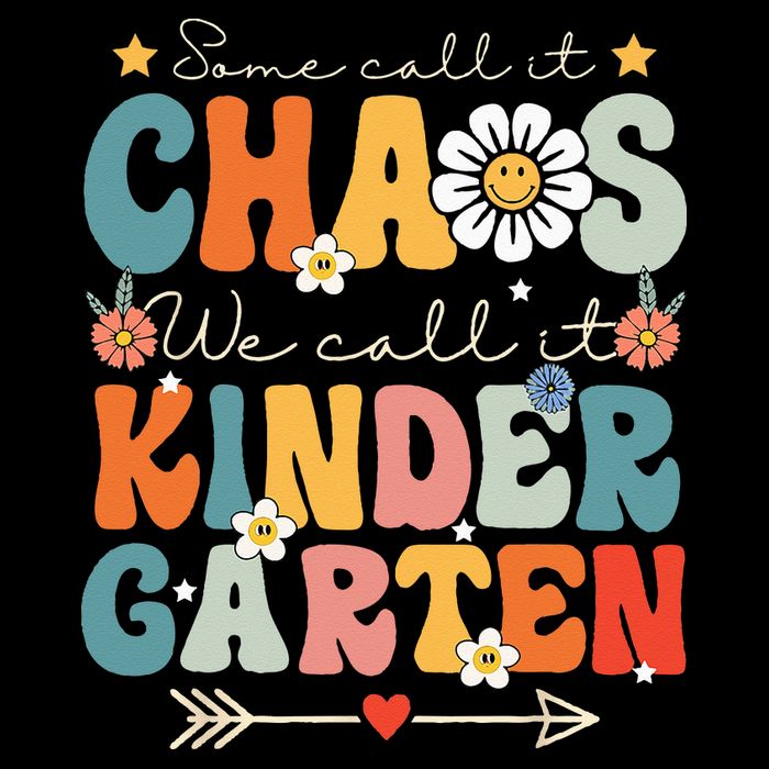 Groovy Some Call It Chaos We Call It Kindergarten Teachers 16 in Basic Backpack