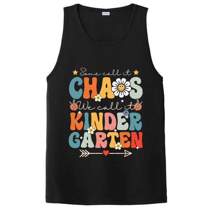 Groovy Some Call It Chaos We Call It Kindergarten Teachers PosiCharge Competitor Tank