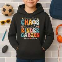 Groovy Some Call It Chaos We Call It Kindergarten Teachers Kids Hoodie