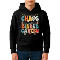 Groovy Some Call It Chaos We Call It Kindergarten Teachers Kids Hoodie