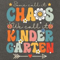 Groovy Some Call It Chaos We Call It Kindergarten Teachers Cotton Canvas Backpack