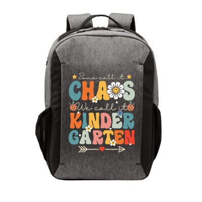 Groovy Some Call It Chaos We Call It Kindergarten Teachers Vector Backpack