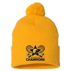 Golden Star Champions Team Pom Pom 12in Knit Beanie