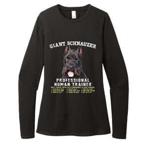 Giant Schnauzer Cropped Professional Human Trainer Cute Dog Womens CVC Long Sleeve Shirt