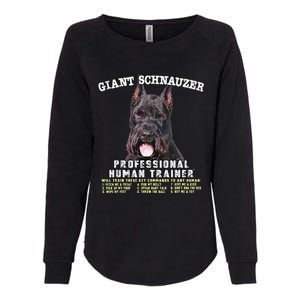 Giant Schnauzer Cropped Professional Human Trainer Cute Dog Womens California Wash Sweatshirt