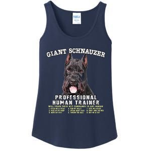 Giant Schnauzer Cropped Professional Human Trainer Cute Dog Ladies Essential Tank