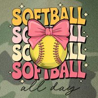 Groovy Softball Coquette Bow Softball Lover Softball All Day  Legacy Tie Dye Trucker Hat