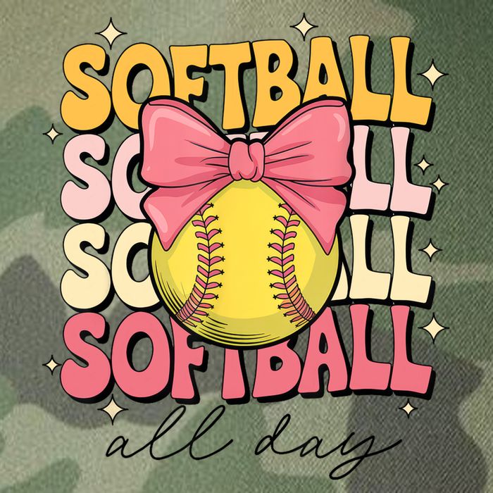 Groovy Softball Coquette Bow Softball Lover Softball All Day  Legacy Tie Dye Trucker Hat
