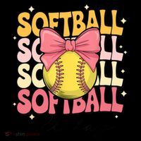 Groovy Softball Coquette Bow Softball Lover Softball All Day  Toddler Sweatshirt