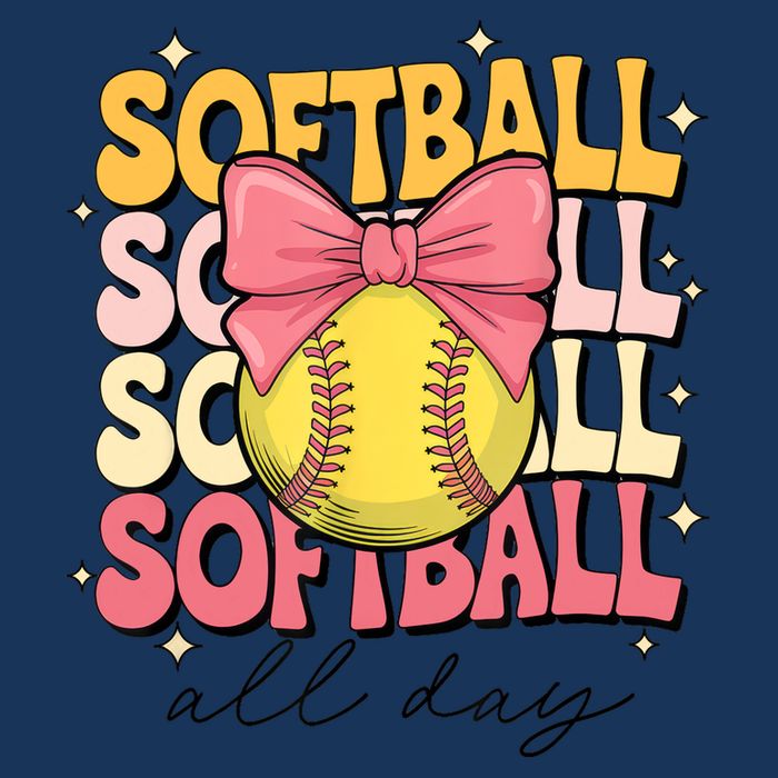 Groovy Softball Coquette Bow Softball Lover Softball All Day  Infant Baby Jersey Bodysuit