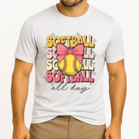 Groovy Softball Coquette Bow Softball Lover Softball All Day  Performance Shirt