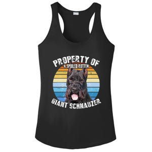 Giant Schnauzer Cropped Retro Property Of Cute Dog Ladies PosiCharge Competitor Racerback Tank