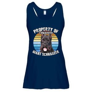 Giant Schnauzer Cropped Retro Property Of Cute Dog Ladies Essential Flowy Tank