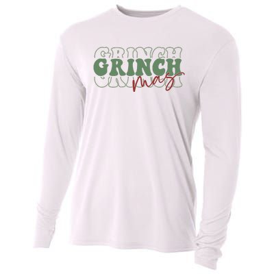 Grinchmas Super Cute Christmas Cooling Performance Long Sleeve Crew