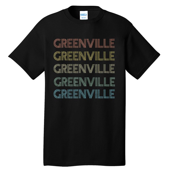 Greenville South Carolina Pride Vintage State Tall T-Shirt