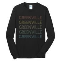 Greenville South Carolina Pride Vintage State Tall Long Sleeve T-Shirt