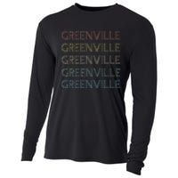 Greenville South Carolina Pride Vintage State Cooling Performance Long Sleeve Crew