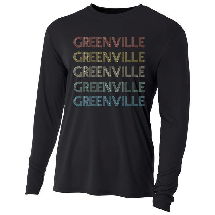 Greenville South Carolina Pride Vintage State Cooling Performance Long Sleeve Crew