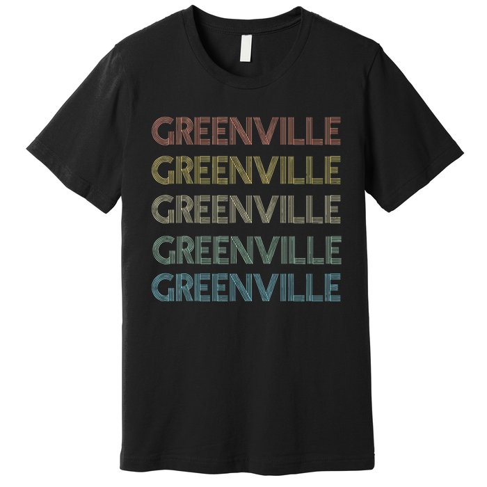 Greenville South Carolina Pride Vintage State Premium T-Shirt