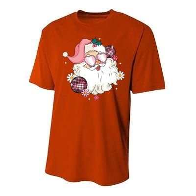 Groovy Santa Claus Disco Christmas Holiday Performance Sprint T-Shirt