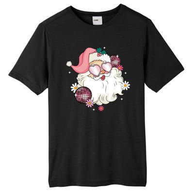 Groovy Santa Claus Disco Christmas Holiday Tall Fusion ChromaSoft Performance T-Shirt