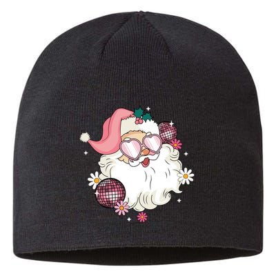 Groovy Santa Claus Disco Christmas Holiday Sustainable Beanie