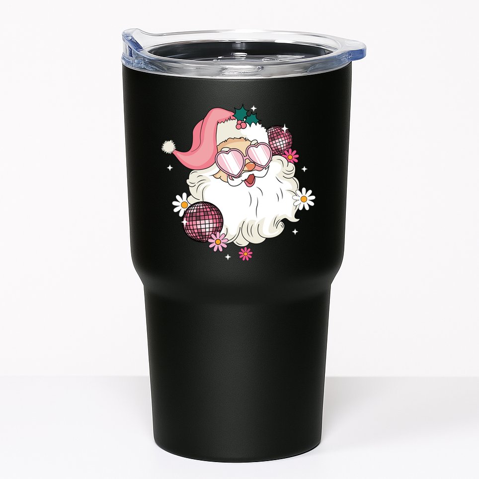 Groovy Santa Claus Disco Christmas Holiday Tumbler