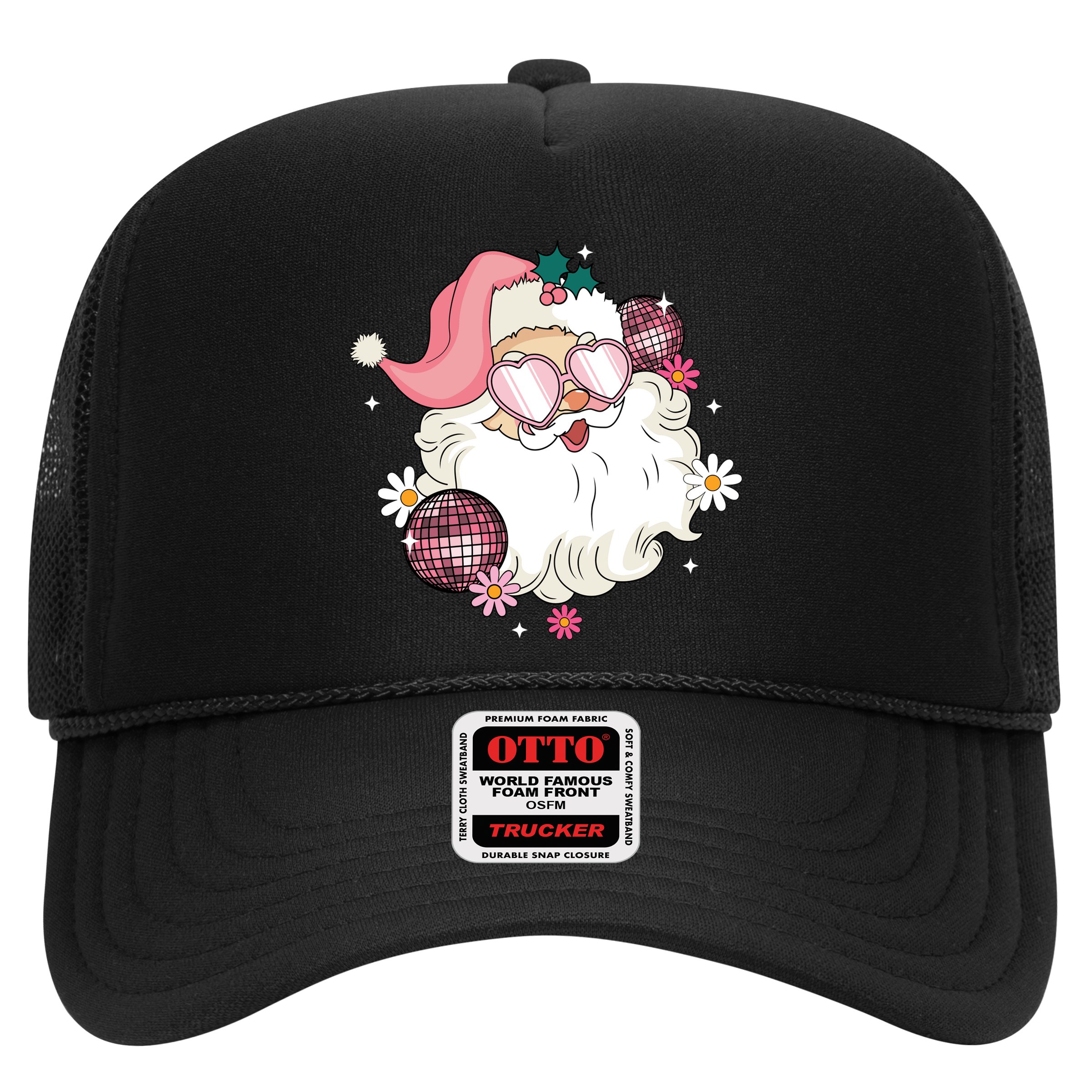 Groovy Santa Claus Disco Christmas Holiday Hat