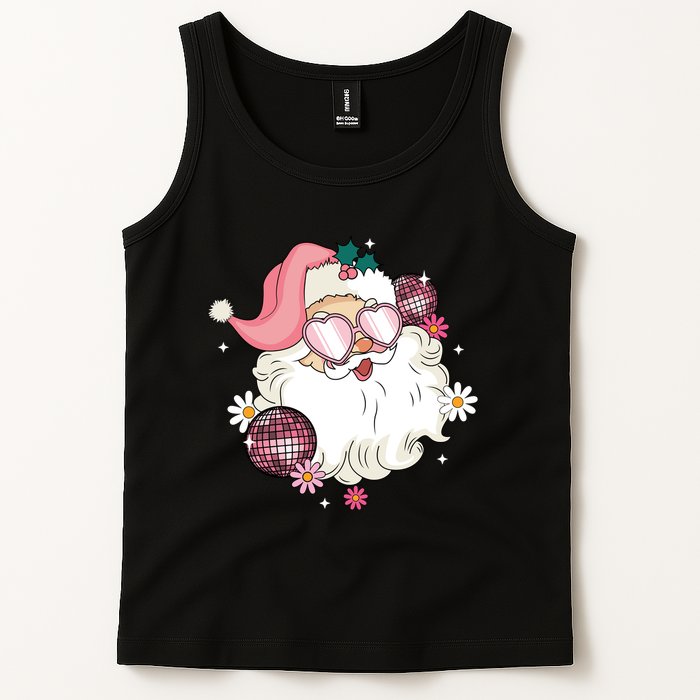 Groovy Santa Claus Disco Christmas Holiday Tank Top