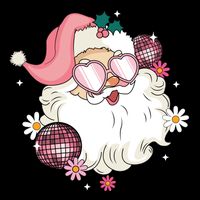 Groovy Santa Claus Disco Christmas Holiday Tank Top