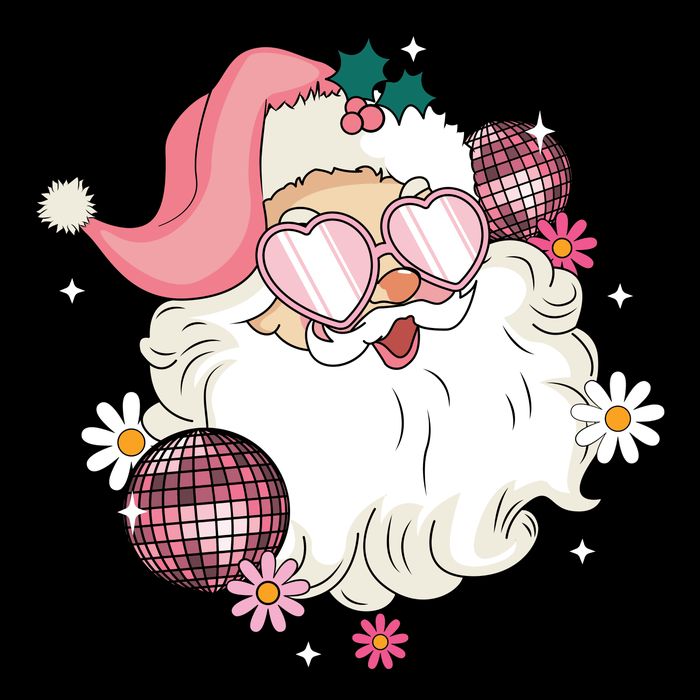 Groovy Santa Claus Disco Christmas Holiday Tank Top