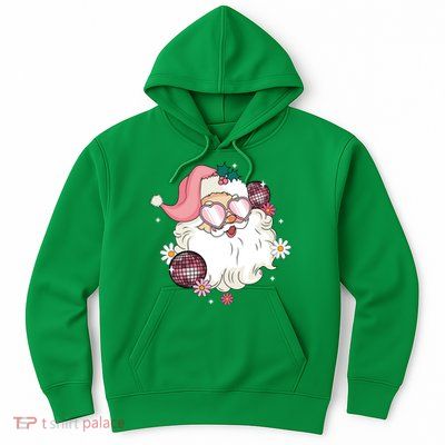 Groovy Santa Claus Disco Christmas Holiday Hoodie