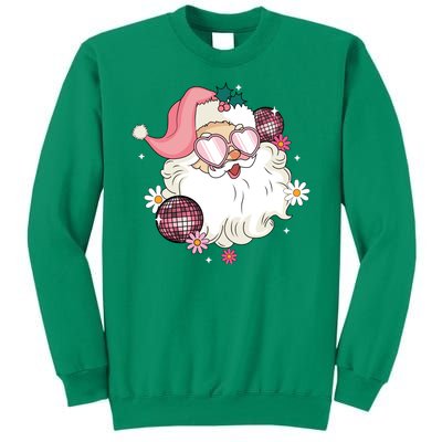 Groovy Santa Claus Disco Christmas Holiday Sweatshirt