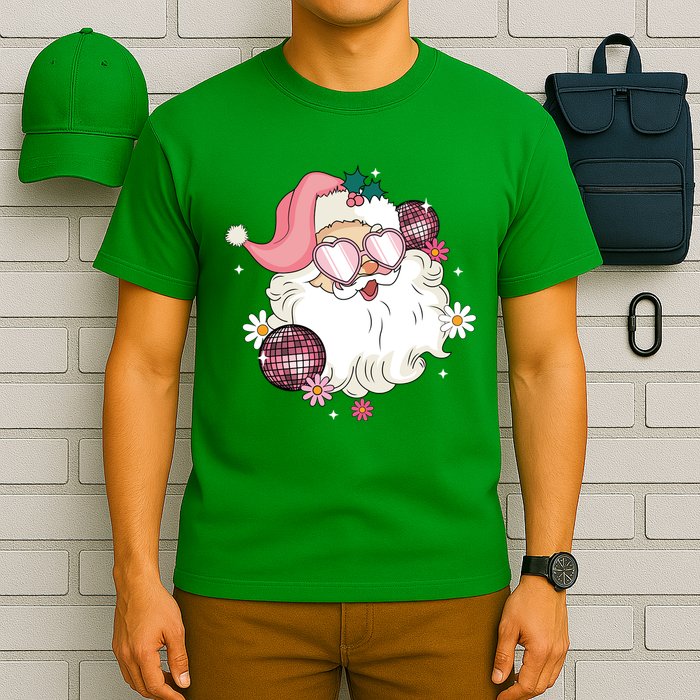Groovy Santa Claus Disco Christmas Holiday T-Shirt