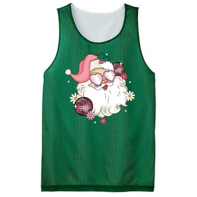 Groovy Santa Claus Disco Christmas Holiday Mesh Reversible Basketball Jersey Tank