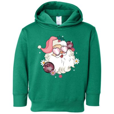 Groovy Santa Claus Disco Christmas Holiday Toddler Hoodie