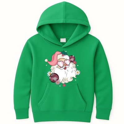 Groovy Santa Claus Disco Christmas Holiday Kids Hoodie