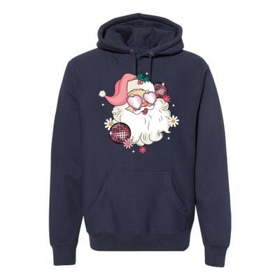 Groovy Santa Claus Disco Christmas Holiday Premium Hoodie